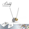 Destin bijoux cristal de Swarovski Lucky Bean pendentif & collier